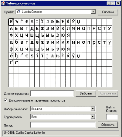   Unicode